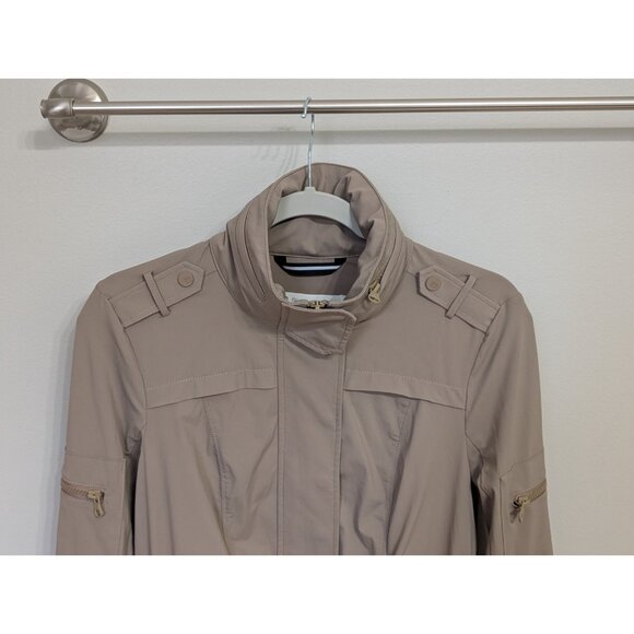 Blanc Noir Mastermind 2.0 Jacket Tan Military Hood Size S Full Zip Cargo - Picture 2 of 11